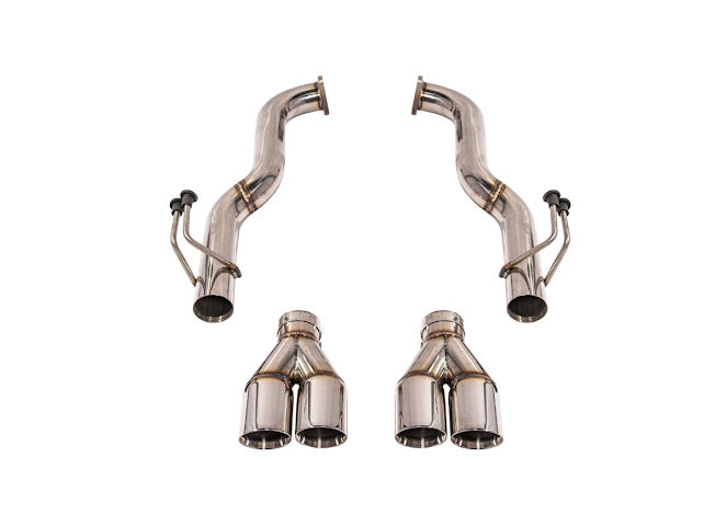 2008-2009 Pontiac G8 | T-304 Steel Muffler Delete Axle Back 3" Quad Tips Exhaust